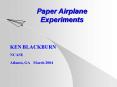 Paper Airplane Experiments