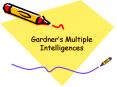 Gardners Multiple Intelligences