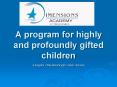 A program for highly and profoundly gifted children
