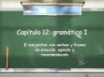 Captulo 12: gramtica I