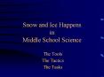 Snow and Ice Happens in Middle School Science