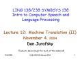 LING 138238 SYMBSYS 138 Intro to Computer Speech and Language Processing