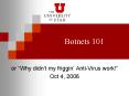 Botnets 101