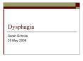 Dysphagia