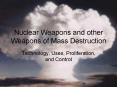 Nuclear Weapons and other Weapons of Mass Destruction