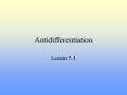 Antidifferentiation