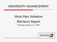 Work Plan Initiative