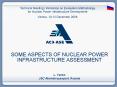 SOME ASPECTS OF NUCLEAR POWER INFRASTRUCTURE ASSESSMENT