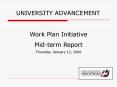 Work Plan Initiative