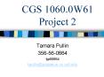 CGS 1060.0W61 Project 2