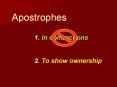 Apostrophes