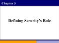 Defining Securitys Role