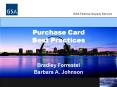 Purchase Card Best Practices