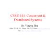 CSSE 444: Concurrent