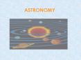 ASTRONOMY