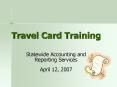 Travel Card Training