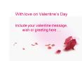 With love on Valentines Day