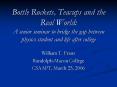 Bottle Rockets, Teacups and the Real World: A senior seminar to bridge the gap between physics stude