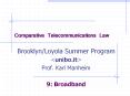 Comparative Telecommunications Law