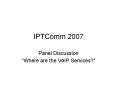 IPTComm 2007