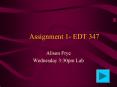 Assignment 1 EDT 347