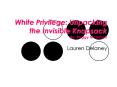 White privilege unpacking the invisible knapsack peggy mcintosh essay