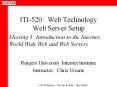 ITI520: Web Technology Web Server Setup