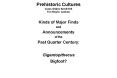 Prehistoric Cultures Class Slides Set