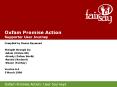 Oxfam Promise Action Supporter User Journey