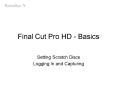 Final Cut Pro HD Basics