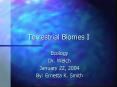 Terrestrial Biomes I