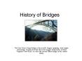 History of Bridges