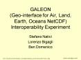 GALEON Geointerface for Air, Land, Earth, Oceans NetCDF Interoperability Experiment