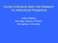 Human Embryonic Stem Cell Research: An Intercultural Perspective