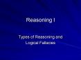 Reasoning I