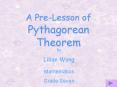 A PreLesson of Pythagorean Theorem