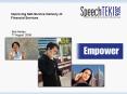 Improving SelfService Delivery of Financial Services