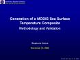Generation of a MODIS Sea Surface Temperature Composite