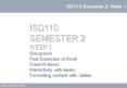 ISD110:Semester 2: Week 1