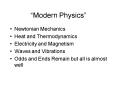 Modern Physics