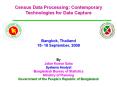 Census Data Processing: Contemporary Technologies for Data Capture