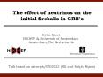 The effect of neutrinos on the