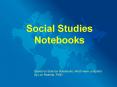 Social Studies Notebooks