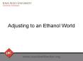 Adjusting to an Ethanol World