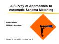 A Survey of Approaches to Automatic Schema Matching