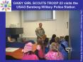 DAISY GIRL SCOUTS TROOP 23 visits the USAG Bamberg Military Police Station