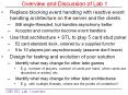 Overview and Discussion of Lab 1