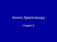 Atomic Spectroscopy