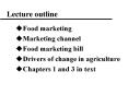 Lecture outline