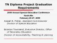 TN Diploma Project Graduation Requirements